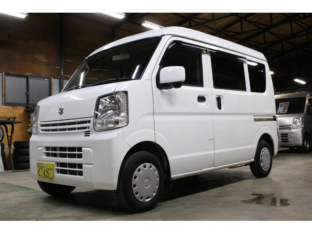 エブリイ ジョイン　パートタイム４ＷＤ　ボタン切替　ハイルーフ　５ＡＧＳ　オートマ　ファブリックシート　キーレス　全席パワーウィンドウ　電動格納ミラー　ヘッドライトレベライザー　ドアバイザー　リヤ５面プライバシーガラス（3枚目）