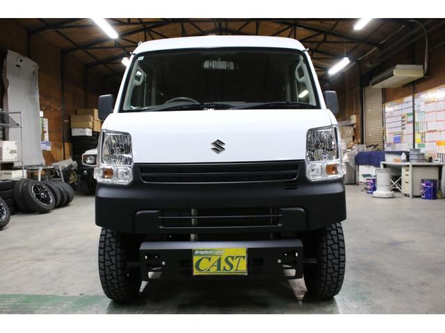 エブリイ ＰＡ　パートタイム４ＷＤ　ボタン切替　リフトアップ　１５インチアルミホイール　ショートバンパー仕様チッピング塗装　オリジナルスキッドプレート　ＬＥＤライト　ナビＴＶ　ブルートゥース　ＤＶＤ　Ｂカメ　ＥＴＣ（8枚目）