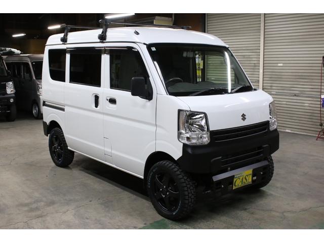 エブリイ ＰＡ　パートタイム４ＷＤ　ボタン切替　リフトアップ　１５インチアルミホイール　ショートバンパー仕様チッピング塗装　オリジナルスキッドプレート　ＬＥＤライト　ナビＴＶ　ブルートゥース　ＤＶＤ　Ｂカメ　ＥＴＣ（79枚目）