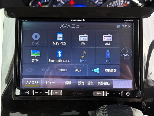 カロッツェリア８インチナビ装備！Ｂｌｕｅｔｏｏｔｈにて音楽再生も可能です！