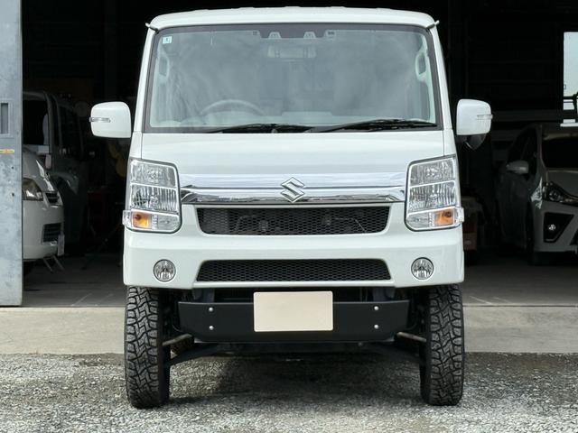 エブリイワゴン ＰＺターボスペシャル　プラスライン公認４インチリフトアップ　プラスライン前後バンパー　プラスラインマフラー　ＡＬＰＩＮＥ８インチナビ　ＡＬＰＩＮＥフリップダウンモニター　ＡＬＰＩＮＥデジタルインナーミラー　スキッドプレート（2枚目）