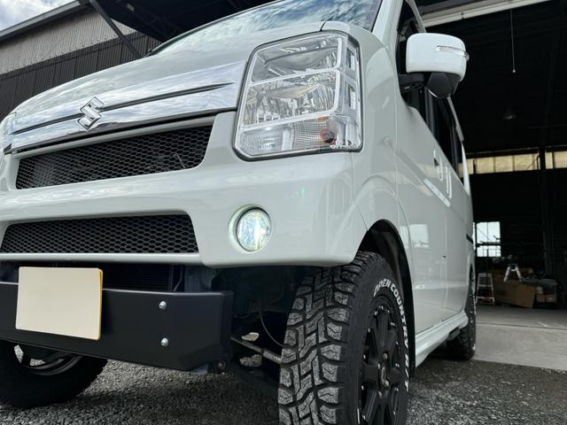 エブリイワゴン ＰＺターボスペシャル　プラスライン公認４インチリフトアップ　プラスライン前後バンパー　プラスラインマフラー　ＡＬＰＩＮＥ８インチナビ　ＡＬＰＩＮＥフリップダウンモニター　ＡＬＰＩＮＥデジタルインナーミラー　スキッドプレート（11枚目）