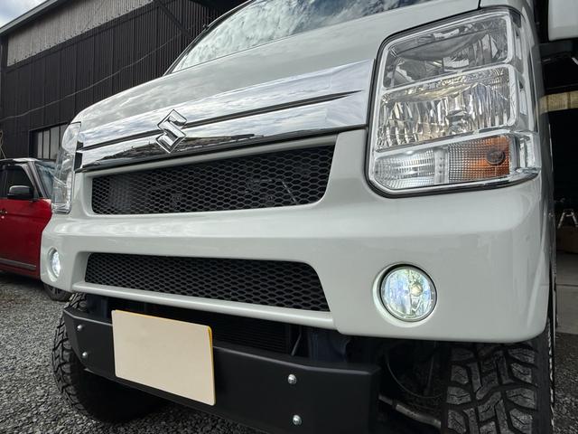 エブリイワゴン ＰＺターボスペシャル　プラスライン公認４インチリフトアップ　プラスライン前後バンパー　プラスラインマフラー　ＡＬＰＩＮＥ８インチナビ　ＡＬＰＩＮＥフリップダウンモニター　ＡＬＰＩＮＥデジタルインナーミラー　スキッドプレート（15枚目）