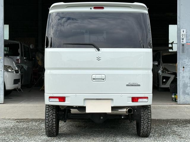 エブリイワゴン ＰＺターボスペシャル　プラスライン公認４インチリフトアップ　プラスライン前後バンパー　プラスラインマフラー　ＡＬＰＩＮＥ８インチナビ　ＡＬＰＩＮＥフリップダウンモニター　ＡＬＰＩＮＥデジタルインナーミラー　スキッドプレート（21枚目）