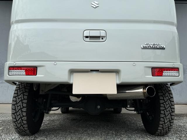 エブリイワゴン ＰＺターボスペシャル　プラスライン公認４インチリフトアップ　プラスライン前後バンパー　プラスラインマフラー　ＡＬＰＩＮＥ８インチナビ　ＡＬＰＩＮＥフリップダウンモニター　ＡＬＰＩＮＥデジタルインナーミラー　スキッドプレート（22枚目）