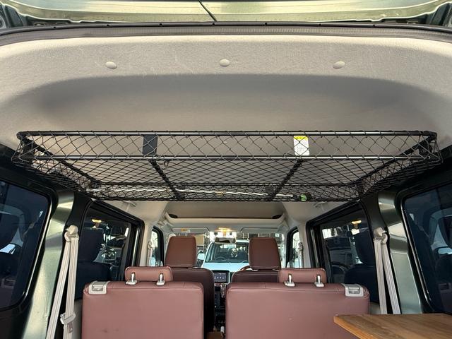エブリイ ジョインターボ　５ＭＴ　ＢＬＩＴＺ車高調　荷室フローリング仕様　デイトナ１４インチＷ　社外インナーブラックヘッドライト　社外テール　ロッソモデロ２本出しマフラー　レザー調シートカバー　ルーフ用ネットラック（45枚目）