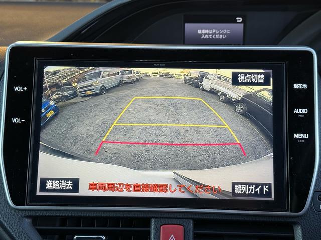 エスクァイア ハイブリッドＧｉ　後期型　モデリスタフルエアロ　モデリスタリアスポイラー　ＲＡＹＳ１８インチＡＷ　純正１０インチナビ　純正１２．８インチフリップダウンモニター　社外スモークテール　社外ＬＥＤリフレクター　黒革シート（30枚目）