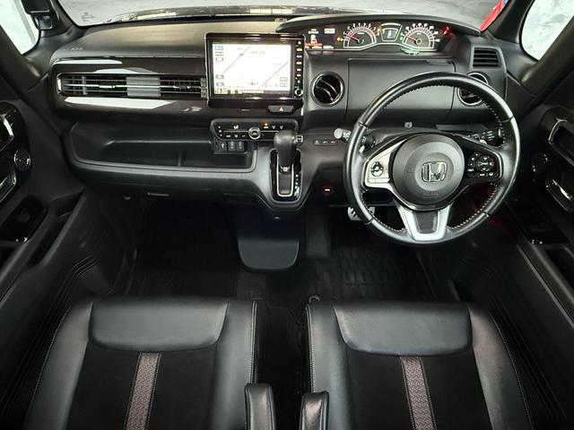 Ｎ－ＢＯＸカスタム Ｇ・ＥＸターボホンダセンシング　買取車　ターボ　純正８インチインターナビ　ナビ連動純正前後ドラレコ　両側パワスラ　フルセグＴＶ　バックカメラ　ハーフレザーシート　ホンダセンシング　純正１５インチＡＷ　レーンアシスト　ビルトインＥＴＣ（5枚目）