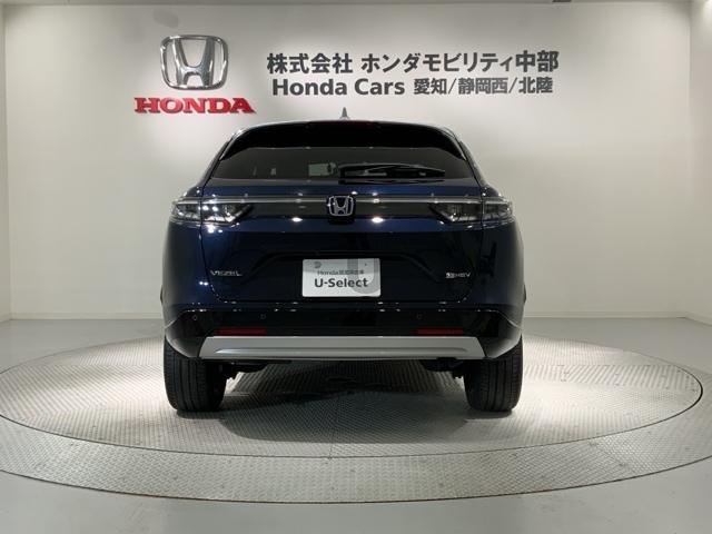 ヴェゼル ｅ：ＨＥＶＰＬａＹ　ＨＳＥＮＳＩＮＧ　２ト－ン　最長５年保証　ＥＴＣ　衝突被害軽減ブレーキ　カーテンエアバッグ　盗難防止装置　ＡＢＳ　ＥＳＣ　１オーナー　フルオートエアコン　リアカメラ　シートヒータ　エアバッグ　記録簿（49枚目）