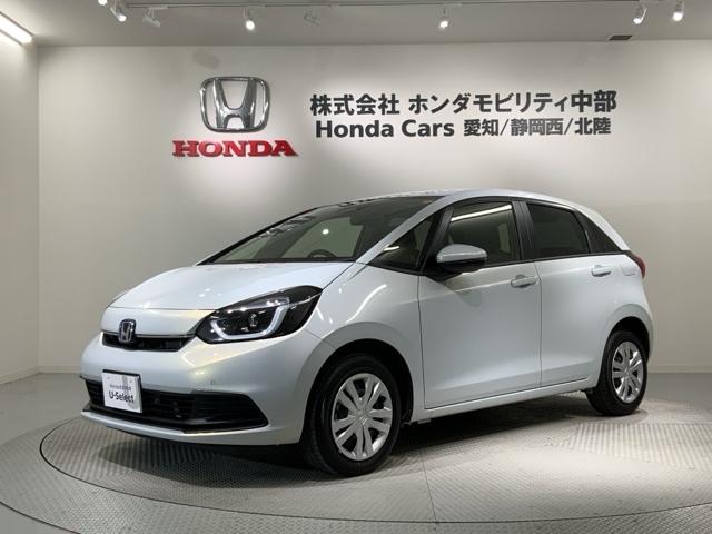 フィット e:HEVホーム H SENSING 新車保証 試乗車 ワンオ-ナ- ナビLXM-242ZFNI TV Rカメラ BTオ-ディオ ETC LEDライト VSA クルコン スマ-トキ- スペアキ-盗難防止装置 整備記録簿(46枚目)