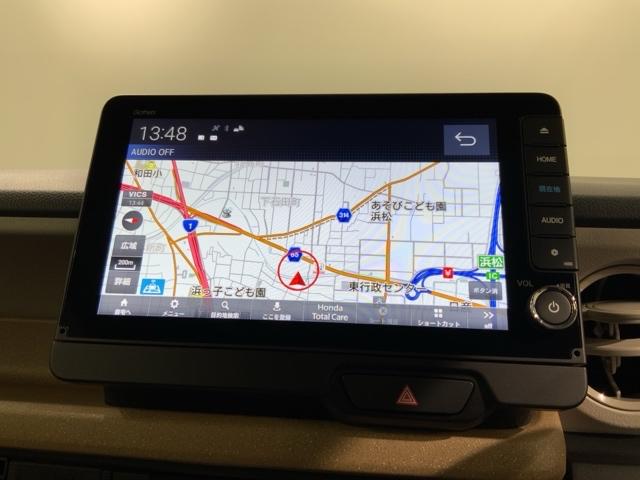 Ｎ－ＢＯＸ ファッションスタイル　Ｈ　ＳＥＮＳＩＮＧ　新車保証　試乗車　ワンオ－ナ－　ナビＬＸＵ－２４２ＮＢｉ　ＴＶ　Ｒカメラ　ＣＤ録音　ＢＴオ－ディオＤＶＤ　シ－トヒ－タ－　ＥＴＣ　ＬＥＤライト　両側電動ドア　ＶＳＡ　クルコンＡＡＣ（6枚目）