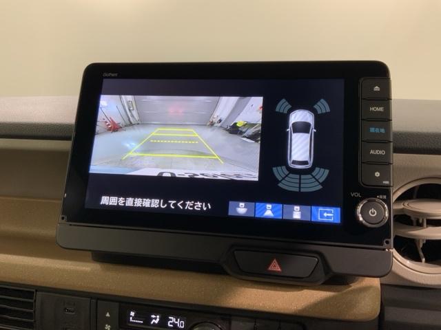 Ｎ－ＢＯＸ ファッションスタイル　Ｈ　ＳＥＮＳＩＮＧ　新車保証　試乗車　ワンオ－ナ－　ナビＬＸＵ－２４２ＮＢｉ　ＴＶ　Ｒカメラ　ＣＤ録音　ＢＴオ－ディオＤＶＤ　シ－トヒ－タ－　ＥＴＣ　ＬＥＤライト　両側電動ドア　ＶＳＡ　クルコンＡＡＣ（7枚目）