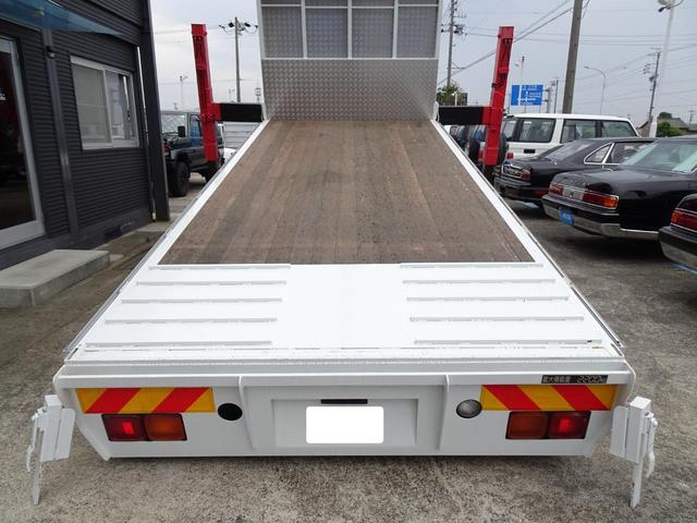 積載2.2t 荷台長さ486cm ハイジャッキ セルフ セルフクレーン セルフローダー 240馬力 ユニック4段クレーン2.93t ラジコン フックイン 三方あおり 重機運搬車 回送車 GVW8t未満(10枚目)