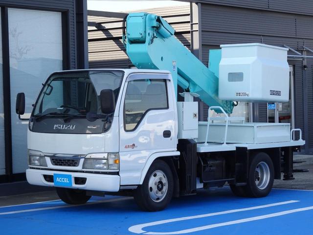 エルフトラック 　高所作業車　１２ｍ　ＦＲＰバケット　タダノＡＴ－１２１　アワメーター５，３７６ｈ　上物同年式　クラッチＯＨ済み　最大積載３００Ｋｇ　５ＭＴ・３ペダル　ＮＯｘ・ＰＭ適合（8枚目）