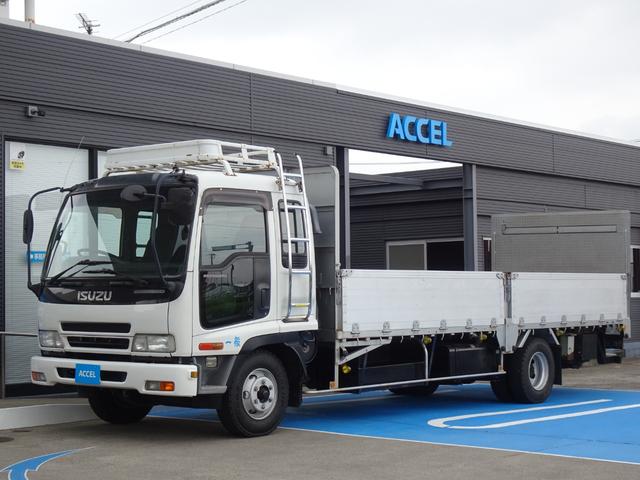 フォワード 　積載３ｔ　アルミブロック　５方開　パワーゲート　荷台鉄床　荷台長さ６２０Ｘ幅２１６Ｘ高５８　６ＭＴ　車両総重量７９９０ｋｇ　ベッド付き　ＮＯｘ・ＰＭ適合車　平／平ボディ／平ボデー　ＰＡ－ＦＲＲ３４Ｌ４（7枚目）