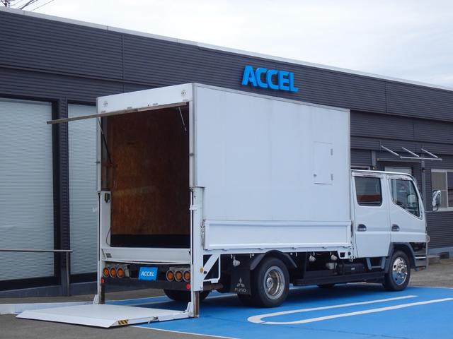 キャンター 　積載２ｔ　ダブルキャブ　６人乗り　５ＭＴ　新明和　垂直パワーゲート　ＰＧ　昇降能力８００ｋｇ　荷台長３１２幅１６９高１９９　原動機４Ｍ４２　ディーゼルターボ　ＮＯｘ・ＰＭ適合（14枚目）