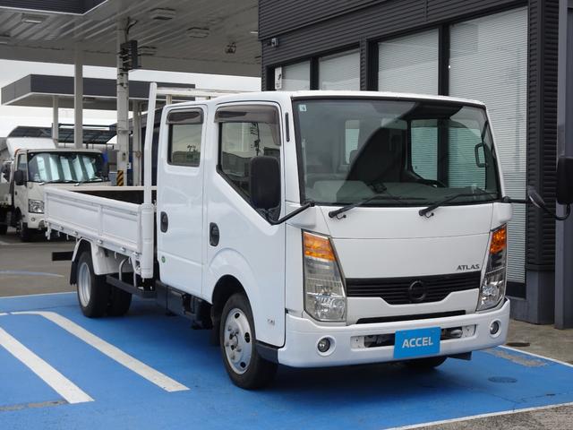 アトラストラック ＷキャブロングフルＳローＤＸ　ダブルキャブ　積載１．７５ｔ　１ナンバー　車両総重量５ｔ未満　６ＭＴ　６人　荷台寸法　長３３４　幅１７９　あおり高３６　ディーゼルターボ　ＮＯｘ・ＰＭ適合車（14枚目）