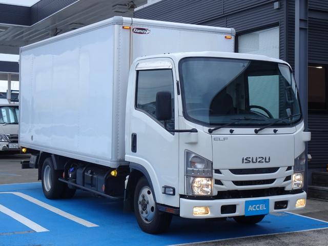 エルフトラック 　積載２ｔ　パネルバン　パートタイム４ＷＤ　スムーサーシフト　左サイドドア　リア３枚観音扉　荷台内寸長４４９幅１８１高１７０　荷台木製　バン　１ナンバー　２トン（18枚目）