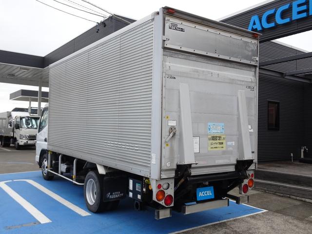 キャンター 　積載２ｔ　アルミバン　跳ね上げ　パワーゲート　ＰＧ　昇降能力１０００ｋｇ　日本フルハーフ　５ＭＴ　荷台寸法　長４６０　幅１７７　高１９５（11枚目）