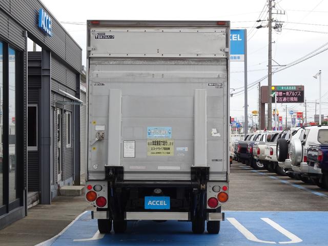 キャンター 　積載２ｔ　アルミバン　跳ね上げ　パワーゲート　ＰＧ　昇降能力１０００ｋｇ　日本フルハーフ　５ＭＴ　荷台寸法　長４６０　幅１７７　高１９５（12枚目）
