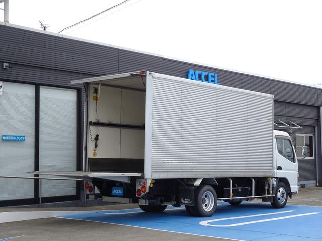 キャンター 　積載２ｔ　アルミバン　跳ね上げ　パワーゲート　ＰＧ　昇降能力１０００ｋｇ　日本フルハーフ　５ＭＴ　荷台寸法　長４６０　幅１７７　高１９５（17枚目）