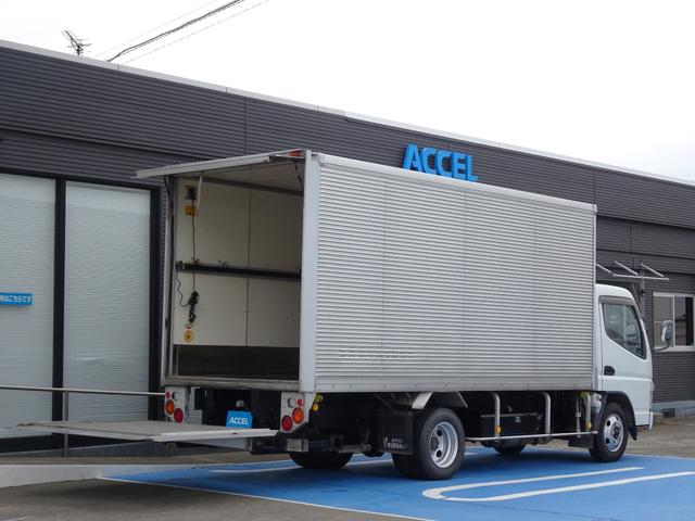 キャンター 　積載２ｔ　アルミバン　跳ね上げ　パワーゲート　ＰＧ　昇降能力１０００ｋｇ　日本フルハーフ　５ＭＴ　荷台寸法　長４６０　幅１７７　高１９５（18枚目）