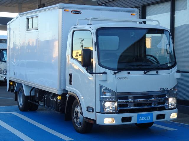 アトラストラック 　垂直　パワーゲート　昇降能力６００ｋｇ　左スライドドア　リア観音ドア　荷室長３９９幅１７４高１７２　１ナンバー　３人乗り　スムーサー　外部電源入力　キタムラボディ　いすゞ　エルフＯＥＭ（16枚目）