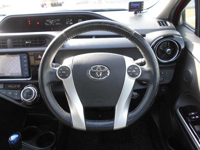 アクア ＧブラックソフトレザーセレクションナビＴＶＢｌｕｅｔｏｏｔｈ　ナビＴＶＢｌｕｅｔｏｏｔｈ　ＣＤＤＶＤ　バックカメラ　ＥＴＣ　ドラレコ前後　セーフティセンス　ＴＲＣ　レーンキープ　クルーズコントロール　コーナーポール　センターコンソール　メッキアウターハンドル（39枚目）