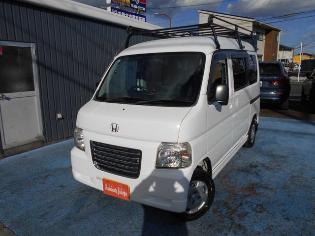 バモスホビオプロ タイミングベルト交換済み　ゴリラナビＴＶ　ドラレコ　キャリア　タイミングベルト交換済み　ゴリラナビＴＶ　ドラレコ　ルーフキャリア　ＰＢガラス　キーレス　ＡＴ　ＡＣ　ＰＳ　ＰＷ　ＣＤ　ＡＭＦＭ　取説保証書　ハイルーフ（3枚目）