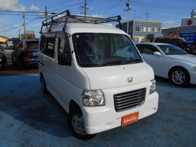 バモスホビオプロ タイミングベルト交換済み　ゴリラナビＴＶ　ドラレコ　キャリア　タイミングベルト交換済み　ゴリラナビＴＶ　ドラレコ　ルーフキャリア　ＰＢガラス　キーレス　ＡＴ　ＡＣ　ＰＳ　ＰＷ　ＣＤ　ＡＭＦＭ　取説保証書　ハイルーフ（5枚目）