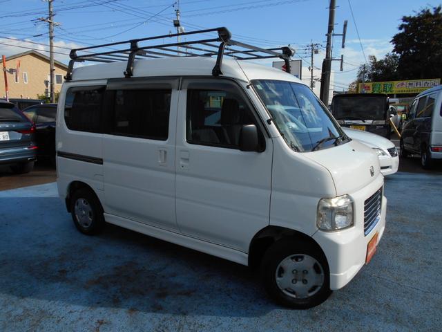 バモスホビオプロ タイミングベルト交換済み　ゴリラナビＴＶ　ドラレコ　キャリア　タイミングベルト交換済み　ゴリラナビＴＶ　ドラレコ　ルーフキャリア　ＰＢガラス　キーレス　ＡＴ　ＡＣ　ＰＳ　ＰＷ　ＣＤ　ＡＭＦＭ　取説保証書　ハイルーフ（6枚目）