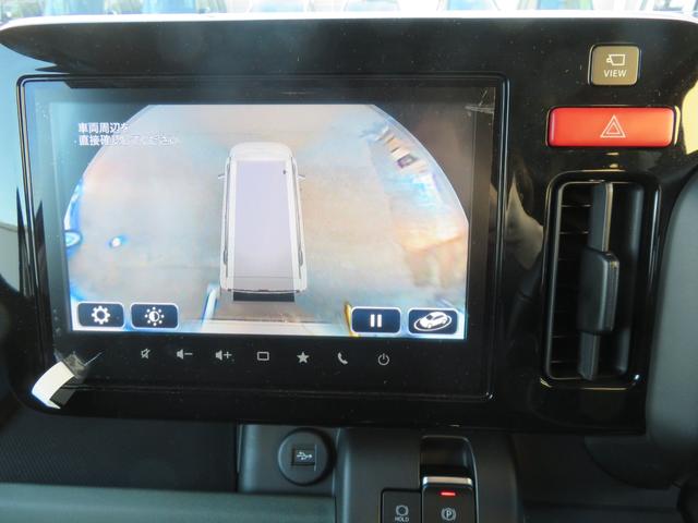 スペーシアギア ハイブリッドＸＺ　純９インチナビ／フルセグＴＶ／全方位モニタ／アップルカープレイ／アンドロイドオート／両側電動ドア／ＬＥＤヘッド＆フォグ／ヒータ付革ハンドル／シートヒータ／サーキュレータ／カラーＨＵＤ／マルチＵフラップ（34枚目）