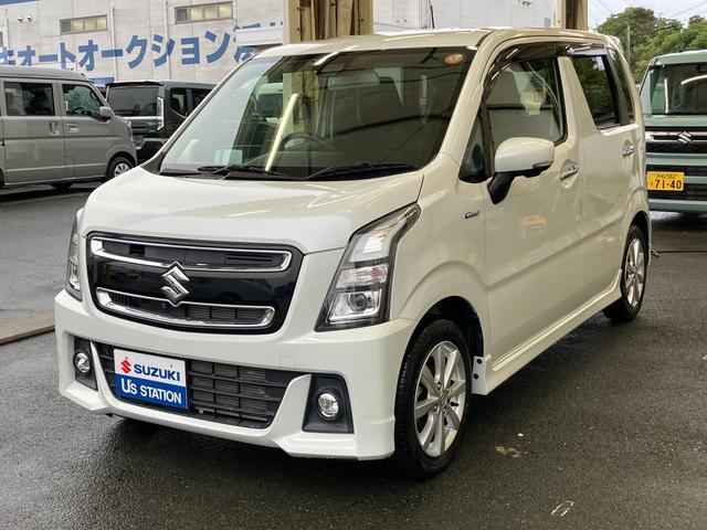 ワゴンR スティングレー HYBRID X 全方位モニター付きナビ バックカメラ オートライト Bluetooth 純正ナビ プッシュスタート シートヒーター オートエアコン ETC スズキセーフティーサポート 衝突被害軽減システム アイドリングストップ(2枚目)
