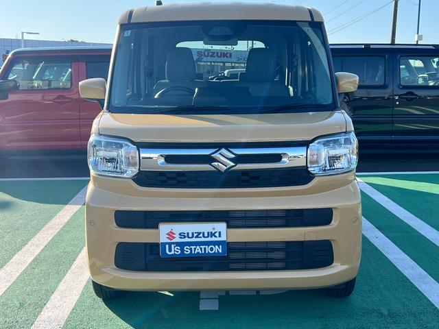スペーシア ＨＹＢＲＩＤ　Ｇ　衝突被害軽減ブレーキ　メモリーナビ　誤発進抑制機能　オートライト　Ｂｌｕｅｔｏｏｔｈ　スライドドア　純正ナビ　プッシュスタート　オートエアコン　スズキセーフティーサポート　衝突被害軽減システム　アイドリングストップ　衝突安全ボディ（3枚目）