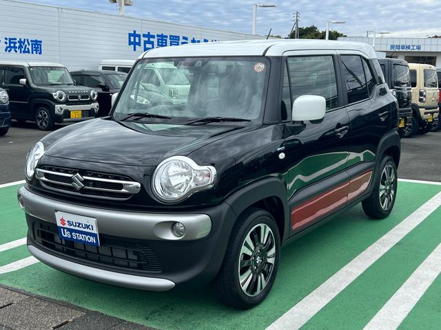 クロスビー HYBRID MV 4型 ターボエンジン LEDライト オートライト プッシュスタート シートヒーター オートエアコン スズキセーフティーサポート 衝突被害軽減システム アイドリングストップ 横滑り防止機能 盗難防止システム 衝突安全ボディ(2枚目)