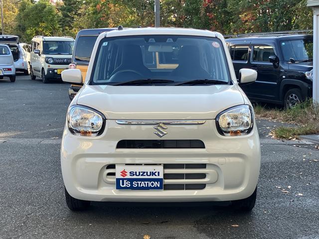 アルト ＨＹＢＲＩＤ　Ｓ　２型　バックカメラ付ディスプレーオーディオ　バックカメラ　オートライト　Ｂｌｕｅｔｏｏｔｈ　シートヒーター　スズキセーフティーサポート　衝突被害軽減システム　アイドリングストップ　横滑り防止機能　衝突安全ボディ　盗難防止システム（2枚目）