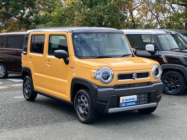 ハスラー ＨＹＢＲＩＤ　Ｇ　３型　全方位モニター付きナビ　コネクト　バックカメラ　オートライト　Ｂｌｕｅｔｏｏｔｈ　純正ナビ　プッシュスタート　シートヒーター　オートエアコン　スズキセーフティーサポート　衝突被害軽減システム　アイドリングストップ　横滑り防止機能（3枚目）