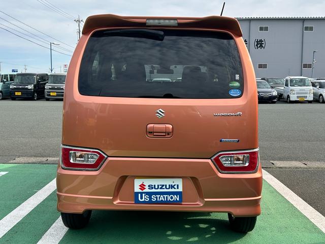 ワゴンR HYBRID FZ 全方位モニター付メモリーナビ ドライブレコーダー バックカメラ オートライト Bluetooth 純正ナビ プッシュスタート シートヒーター オートエアコン ETC スズキセーフティーサポート ワンオーナー 衝突被害軽減システム(7枚目)