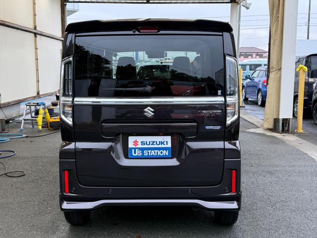 スペーシアカスタム ＨＹＢＲＩＤ　ＸＳターボ　全方位モニター付メモリーナビ　スズキコネクト対応車　バックカメラ　オートライト　Ｂｌｕｅｔｏｏｔｈ　スライドドア　純正ナビ　プッシュスタート　シートヒーター　オートエアコン　スズキセーフティーサポート　衝突被害軽減システム（8枚目）