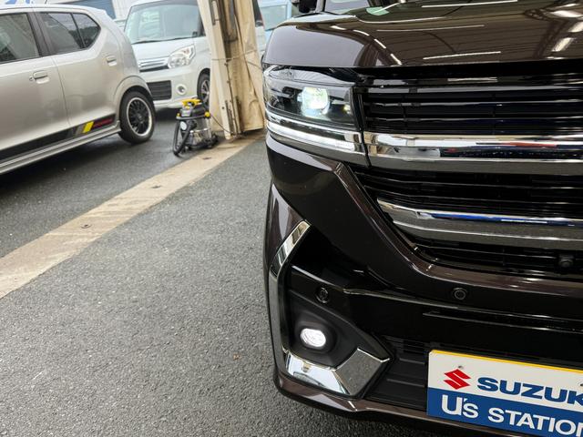 スペーシアカスタム ＨＹＢＲＩＤ　ＸＳターボ　全方位モニター付メモリーナビ　スズキコネクト対応車　バックカメラ　オートライト　Ｂｌｕｅｔｏｏｔｈ　スライドドア　純正ナビ　プッシュスタート　シートヒーター　オートエアコン　スズキセーフティーサポート　衝突被害軽減システム（28枚目）