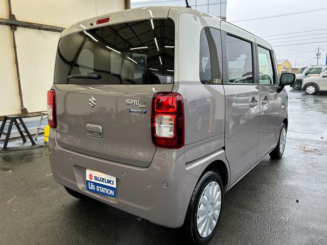 ワゴンＲスマイル ＨＹＢＲＩＤ　Ｓ　３型　電動スライドドア　ＬＥＤライト　オートライト　スライドドア　プッシュスタート　シートヒーター　オートエアコン　スズキセーフティーサポート　衝突被害軽減システム　アイドリングストップ　横滑り防止機能　衝突安全ボディ　盗難防止システム（6枚目）