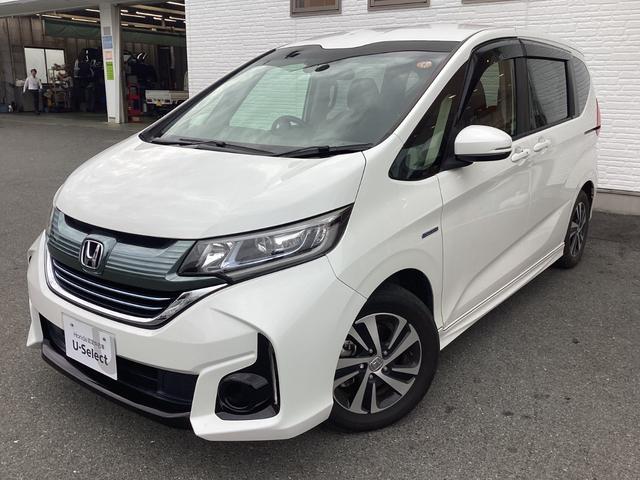 フリードハイブリッド ハイブリッド・ＥＸ　ワンオーナー／禁煙車／ホンダ純正９インチナビ／ＥＴＣ／両側電動スライドドア　１オナ　地デジフルセグＴＶ　シ－トヒ－タ－　整備記録簿　リヤカメラ　ＬＥＤライト　フルオートエアコン　ＡＢＳ　ＤＶＤ再生可（7枚目）