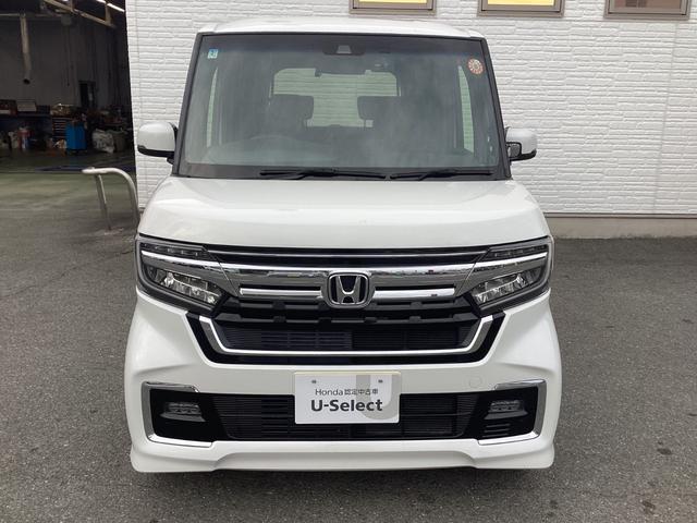 Ｎ－ＢＯＸカスタム Ｌ　ワンオーナー／禁煙車／ホンダ純正９インチナビ／　１オーナー　サイドエアバッグ　ナビＴＶ　Ａストップ　シートヒータ　点検記録簿　キーフリーシステム　ＬＥＤライト　リアカメ　クルーズコントロール　ＡＣ（2枚目）