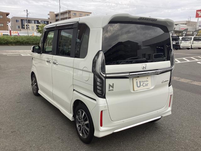 Ｎ－ＢＯＸカスタム Ｌ　ワンオーナー／禁煙車／ホンダ純正９インチナビ／　１オーナー　サイドエアバッグ　ナビＴＶ　Ａストップ　シートヒータ　点検記録簿　キーフリーシステム　ＬＥＤライト　リアカメ　クルーズコントロール　ＡＣ（9枚目）