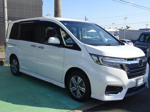 ステップワゴンスパーダ ｅ：ＨＥＶスパーダＧ・ＥＸホンダセンシング　純正ナビ　社外ドラレコ前　１オーナー　フリップダウンモニター　エアバック　地デジ　クルコン　サイドエアバッグ　シ－トヒ－タ－　衝突軽減システム　スマキー　ＬＥＤランプ　禁煙　ＵＳＢ接続　ＡＢＳ　ＥＴＣ（9枚目）