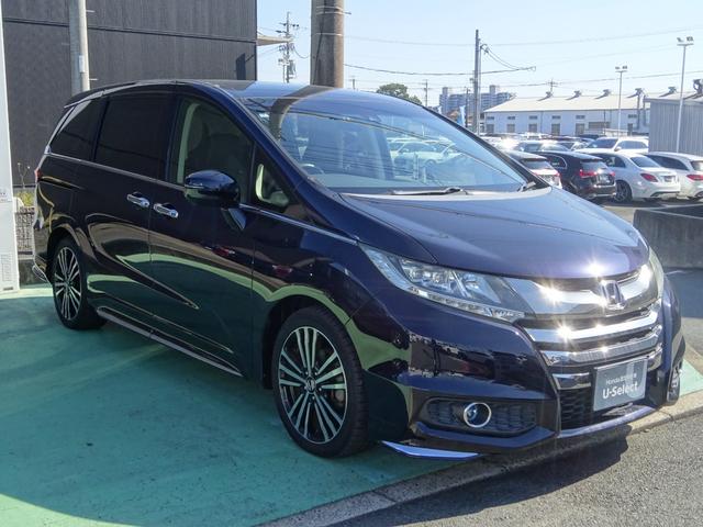 オデッセイ アブソルート・EXホンダセンシング パワーシート ETC 純正ナビ 純正ドラレコ前 センシング フルセグテレビ ワンオーナ 横滑り防止装置 Pシート 軽減ブレーキ ナビ&TV スマキー サイドエアバック エアバック USB ABS(9枚目)