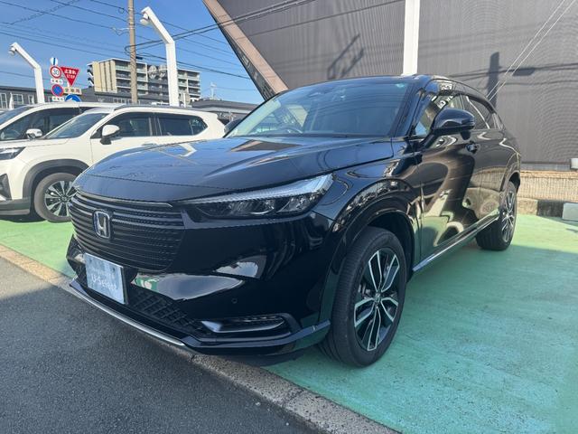 ヴェゼル ｅ：ＨＥＶＺ　１オーナー禁煙車ＥＴＣ２．０純正ドラレコ前後パワーリアゲート　衝突回避支援ブレーキ機能　１オナ　スマキ　Ｐトランク　フルオートエアコン　Ｄレコ　エアバッグ　両席エアバック　Ｒカメ　記録簿付　ソナー（10枚目）