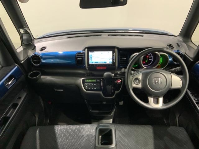 N-BOX G・Lパッケージ あんしんPKG2ト-ン1年保証ワンオ-ナ- 両PSD ベンチ席 メンテナンスノート 1オ-ナ- カラーバックモニター 全席PW イモビライザー ナビテレビ サイドエアバック 地TV フルフラット(9枚目)