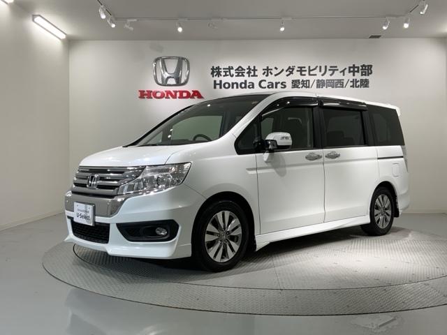 ステップワゴンスパーダ Z 1年保証 ワンオ-ナ- ナビTV DVD 横滑防止 イモビ スマキー 地デジTV バックモニタ- キーフリー パワーウィンド 1オナ ETC付 ナビ・TV エアコン 運転席助手席エアバック エアバック(45枚目)