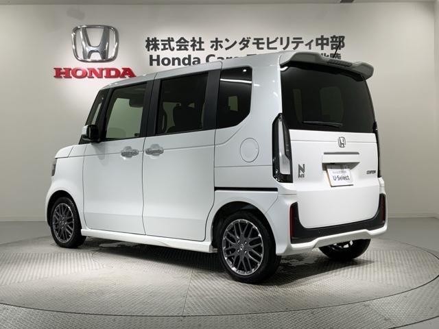 N-BOXカスタム ターボ HSENSING 新車保証 試乗車 ワンオ-ナ- イモビライザー 1オナ 衝突被害軽減 キーフリー ESC パワステ DVD再生 両席エアバック サイドエアバッグ ターボ車 USB接続 スマキー(48枚目)
